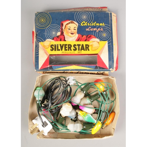 36 - A set of vintage Christmas lights 'Silverstar Christmas Lamps, Decoration Lamps Set'