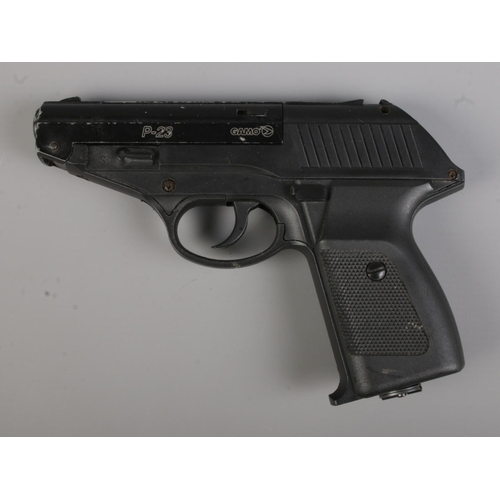 44 - A Gamo P-23 .177cal BB pistol with branded case. CANNOT POST OVERSEAS.