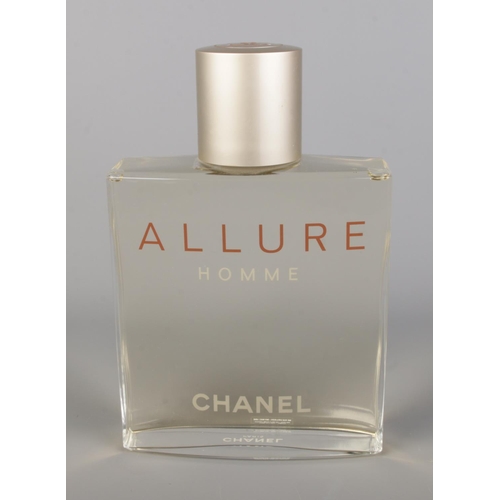 47 - Chanel Allure Homme large advertising display perfume bottle with grey coloured stopper. Approx. hei... 