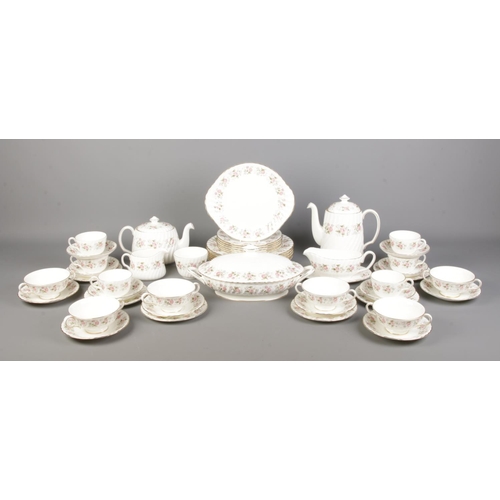 86 - A good collection of Minton dinnerwares in the 'Spring Bouquet' pattern. To include tea and coffee p... 