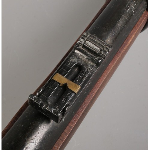 188 - A replica metal Sharp's Rifle, lever-action, whole length 118cm. Stamped on lockplate 