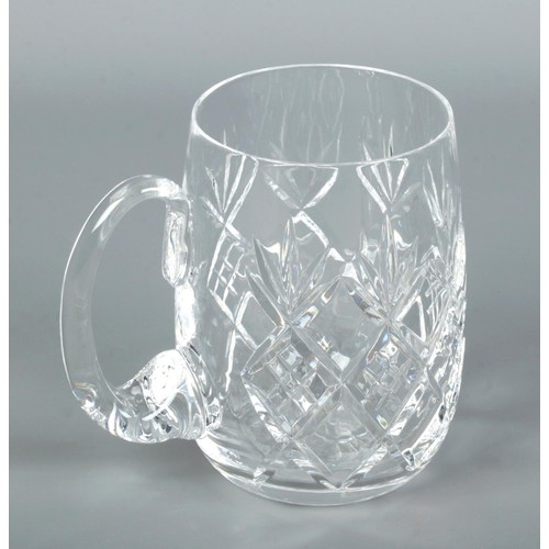 215 - A collection of mixed crystal and glassware, including a Royal Doulton crystal tankard, Stuart cryst... 