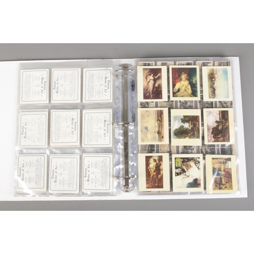 63 - A folder of assorted cigarette cards to include Wills Homeland Events, Famous Works of Art, Cavender... 