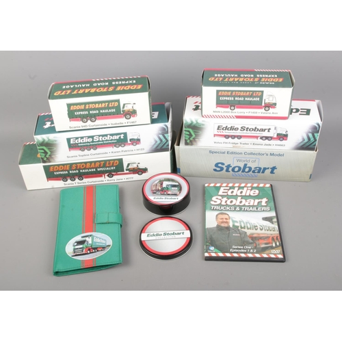 66 - A collection of Eddie Stobart collectables to include several boxed diecast vehicles to include limi... 