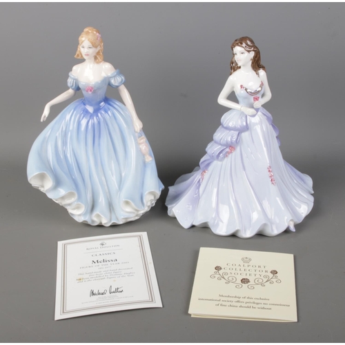 498 - Two vintage porcelain figurines: Royal Doulton 