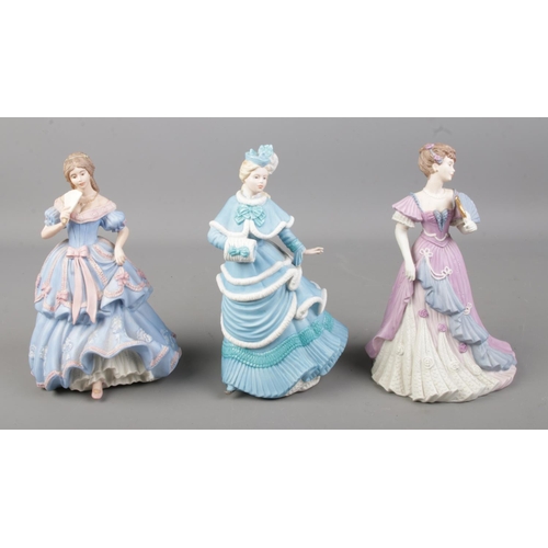 492 - A collection of three Wedgwood figurines including 'Command Performance', 'The Imperial Banquet' and... 