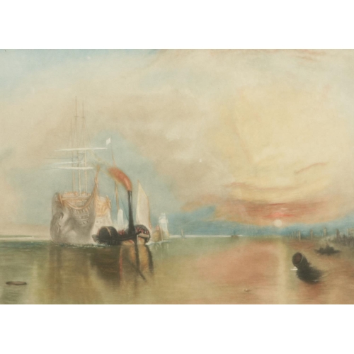 125 - John Cother Webb after JMW Turner and Claude Gelee, a set of four gilt framed mezzotints. Signed in ... 