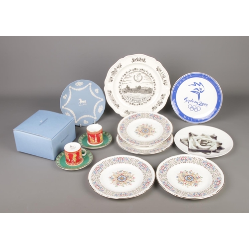 173 - A collection of Wedgwood ceramics, to include Musical Muses coffee cups, Symphony plates, Jasperware... 