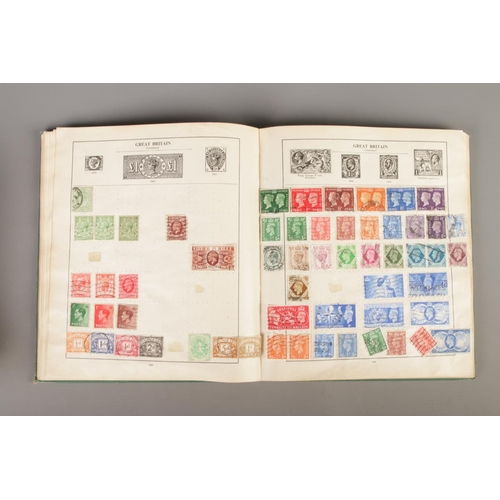 269 - Philatelist interest; A Strand stamp album with contents of world stamps, Scott's Standard Postage S... 