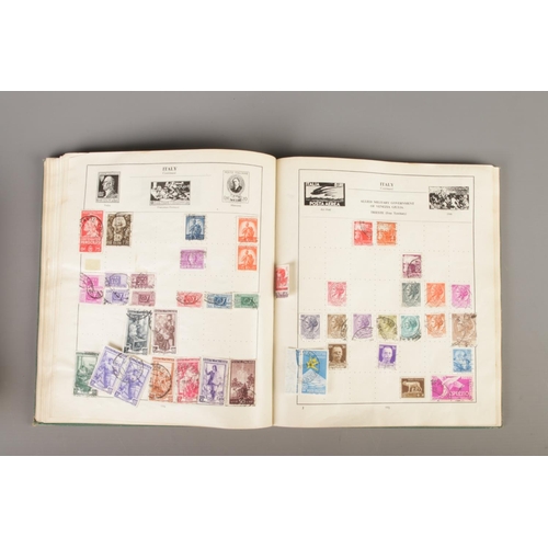 269 - Philatelist interest; A Strand stamp album with contents of world stamps, Scott's Standard Postage S... 