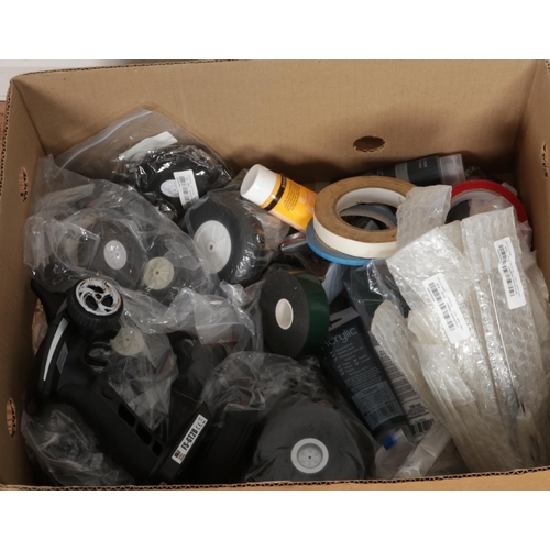 314 - A box of remote control airplane and glider spares and repairs inlcuding several boxes containing ki... 