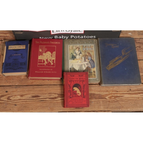 346 - A collection of antique and vintage books, including 