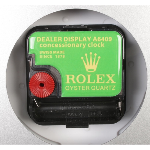 400 - A Rolex dealer display concessionary wall clock, 