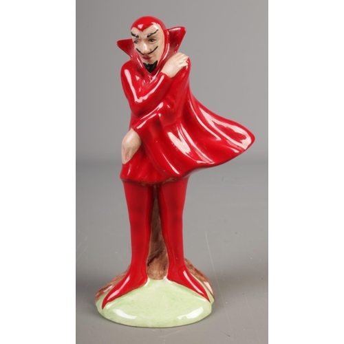 508 - A Carlton Ware red mephisto figurine marked 'Trial' to base