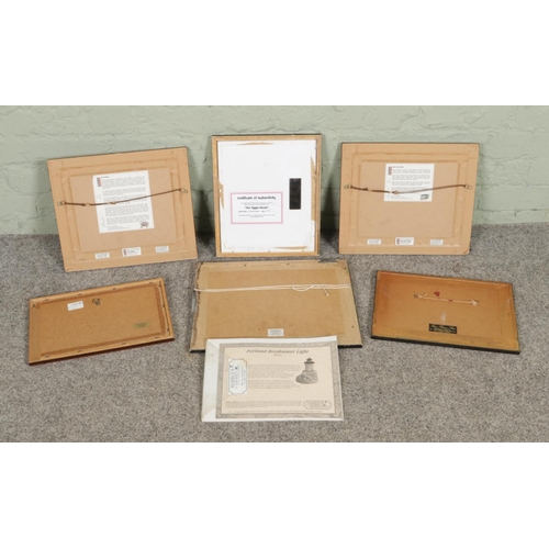 472 - A group of vintage framed pictures, including a presentation set of Piglet Series2 