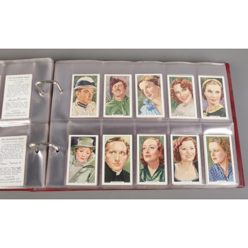 66 - A large quantity of cigarette cards with albums, including two complete albums, six empty albums and... 