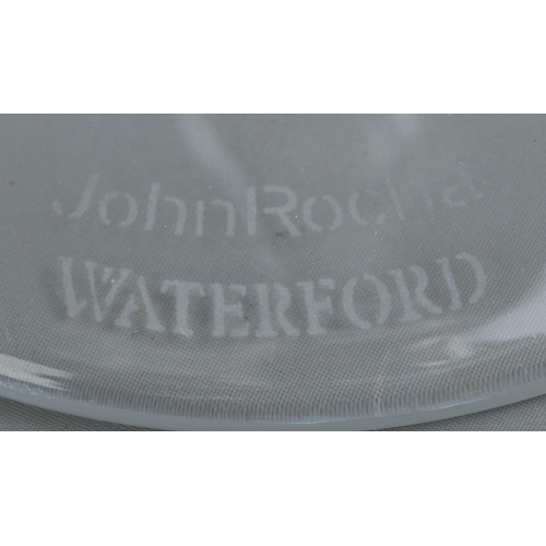 606 - Five Waterford John Rocha pattern wine glasses. Height 23cm.