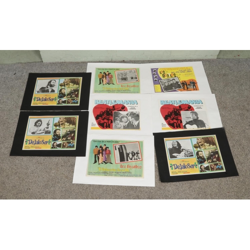 344 - A collection of The Beatles Spanish oversized lobby cards to include El Subamarino Amarillo (The Yel... 