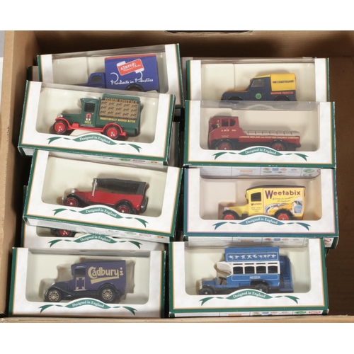 206 - A large collection of fifty boxed die-cast vehicles, mainly from Lledo 