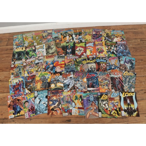 244 - A box of assorted Marvel and DC comics dating from the 1990's onwards to include Cable, X-Men, Damag... 