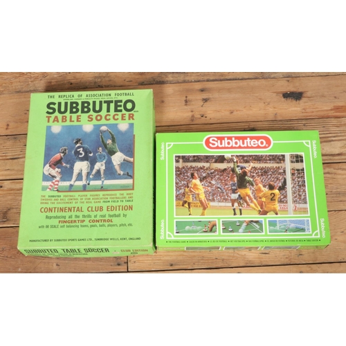 297 - Two boxes Subbuteo sets to include Continental Club Edition. Both sets appear complete.