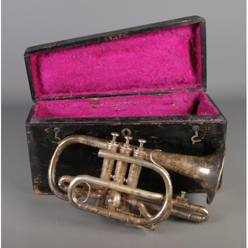 343 - A 20th century Cornet in case by Boosey & Co