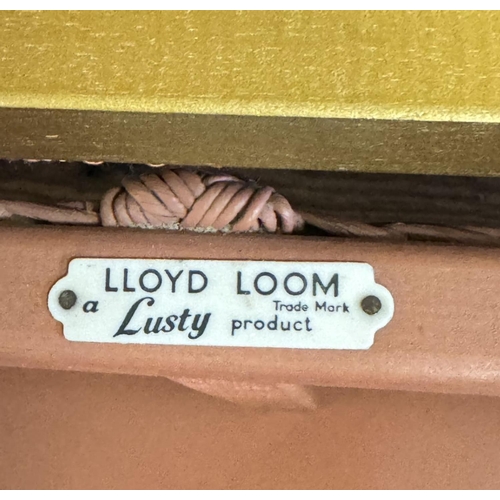 528 - Vintage Lloyd Loom upholstered chest and 