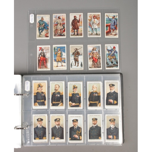 42 - A folder containing a large collection of cigarette and tea cards, in 14 complete sets. 
John Player... 