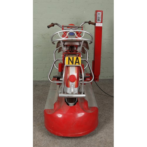 1 - A 1950's/60's Lenaerts free-standing 'Indian Chief' motorbike carousel ride. Produced between 1955-1... 