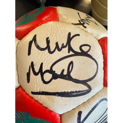 14 - A signed Liverpool FC 100 years centenary football featuring players such as Ian Rush, Bruce Grobbel... 