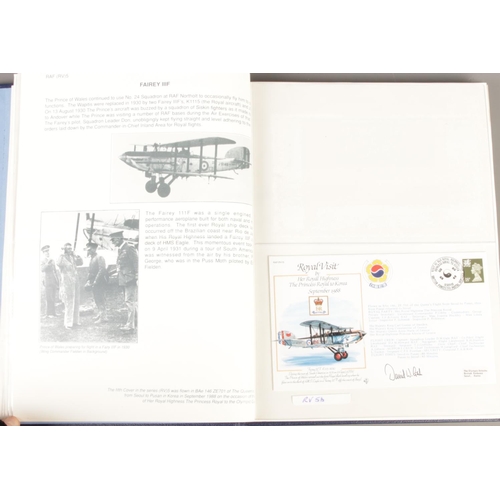 104 - Limited Edition The Queens Flight: 50 years of Royal Flying album of flown covers to include several... 