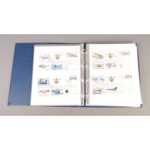 97 - A Stanley Gibbons album containing a collection of RAF signed and limited edition first day covers. ... 