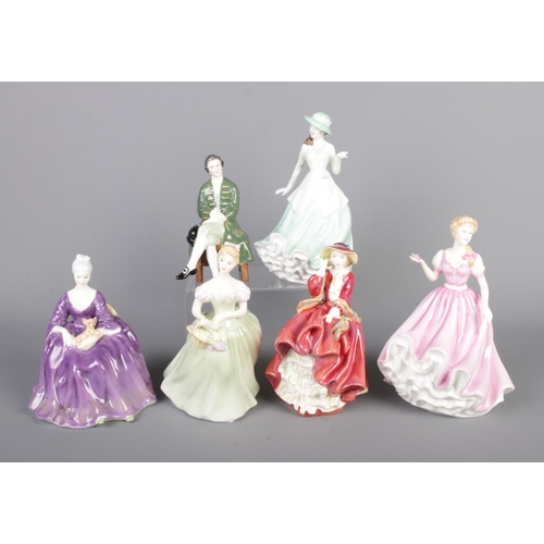 67 - A good collection of Royal Doulton figures to include Top O' The Hill (HN1834), Jacqueline (HN4309),... 