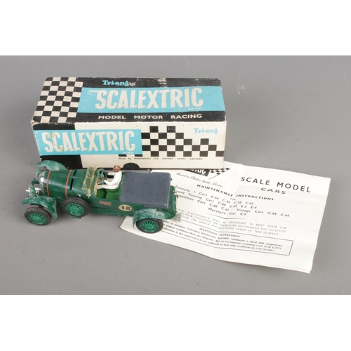 405 - A boxed Scalextric 4½ litre super charged Bentley MM/C64 No.18 in British racing green. Includes ori... 