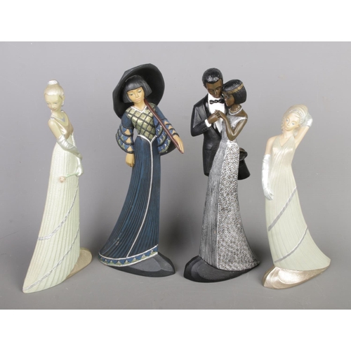 22 - A group of vintage figurines collection, including Royal Doulton HN2714 Tenderness, HN2837 Awakening... 