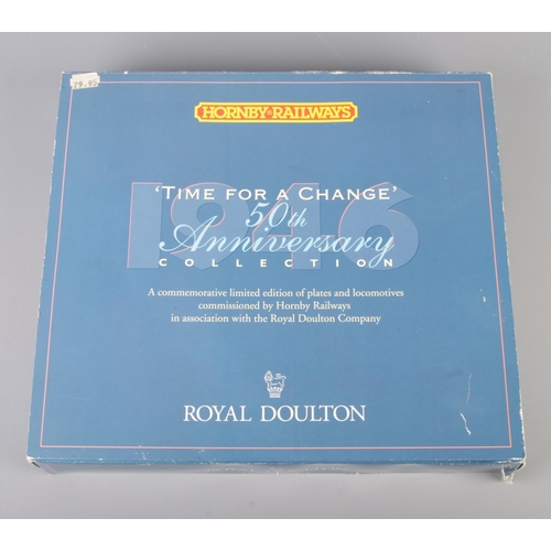 46 - Hornby Railways and Royal Doulton; 'Time for a Change'. A Commemorative Limited Edition set featurin... 