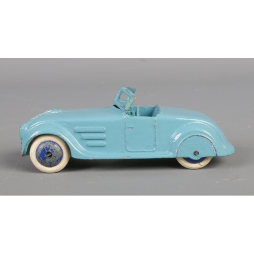 77 - A Dinky Meccano diecast model car; light blue Streamlined Tourer, 22G. Length 8.5cm.