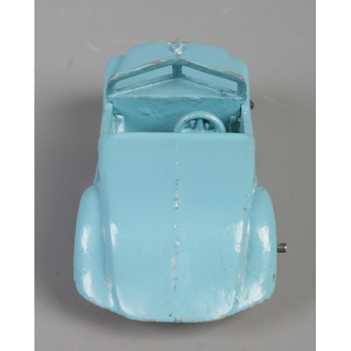 77 - A Dinky Meccano diecast model car; light blue Streamlined Tourer, 22G. Length 8.5cm.