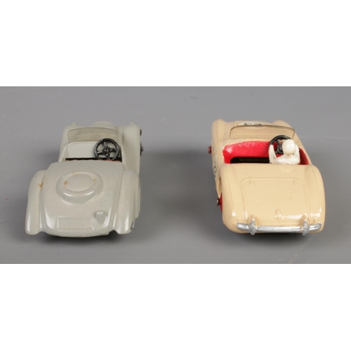 78 - Two Dinky Meccano diecast model cars; cream Austin Healey 109 and Frazer Nash 38A.