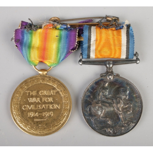 471 - Two WW1 medals awarded to CPL C.B.Thompson, to include The Great War for Civilisation 1914-1919 and ... 