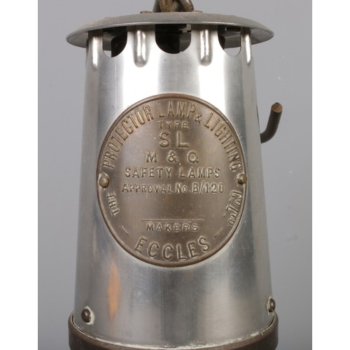 262 - An Eccles Type SL M&Q miner's safety lamp, by The Protector Lamp and Lighting Co Ltd.