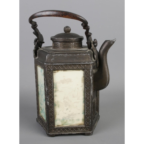 23 - A collection of metalware, including assorted silver-plated items, sterling silver ring jam spoon an... 