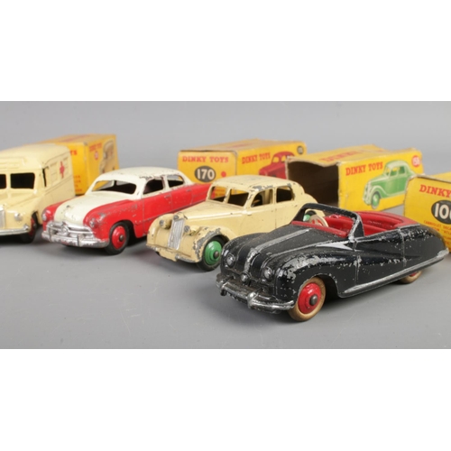 26 - A collection of mostly boxed Dinky die-cast vehicles. To include No. 281 Luxury Coach, No. 108 Midge... 