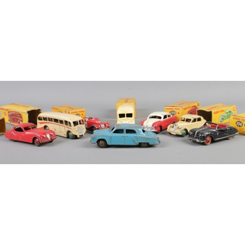26 - A collection of mostly boxed Dinky die-cast vehicles. To include No. 281 Luxury Coach, No. 108 Midge... 