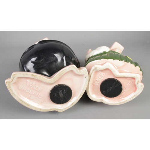 9 - A full set of Wade NatWest piggy banks with original stoppers, tallest 20cm.