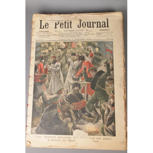 27 - A quantity of late 19th/ early 20th century French magazines to include 1905 issue of Le Petit Journ... 