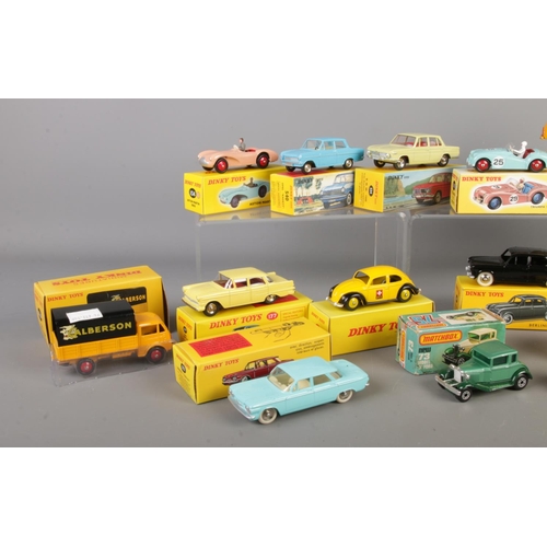 59 - A collection of mainly Dinky replica die-cast vehicles, produced by Editions Atlas, Mattel. To inclu... 