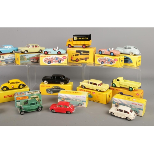 59 - A collection of mainly Dinky replica die-cast vehicles, produced by Editions Atlas, Mattel. To inclu... 