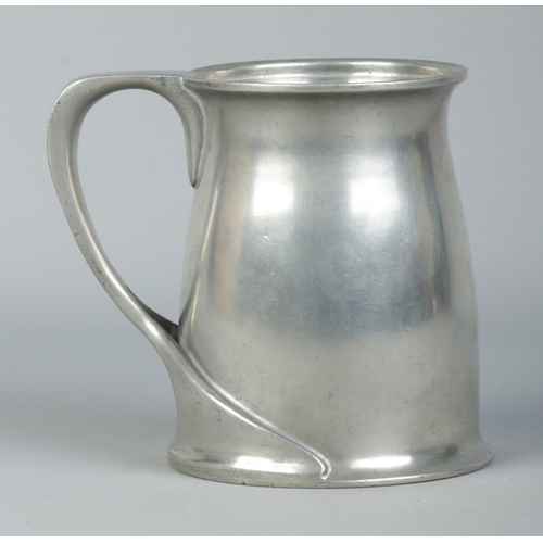 124 - WH Haseler for Liberty & Co, an early 20th century pewter tankard designed by Archibald Knox. With S... 