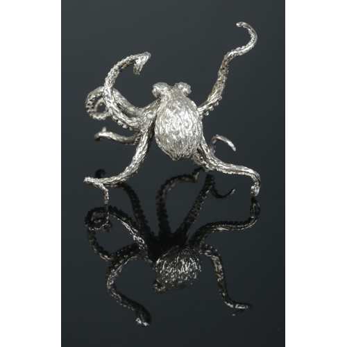 147 - A silver model of an octopus. Height 6cm. 55.5g.